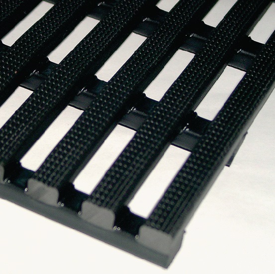 Industriematte Zuschnitt B800xS12,5mm fein gefräst schwarz PVC