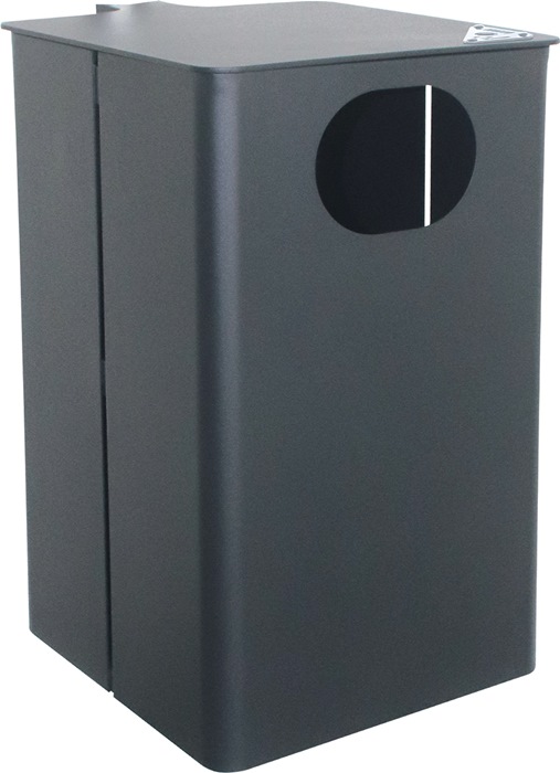 Abfallbehälter Edelstahl-Ausdrückblech H537xB325xT388mm 35l anthr-eisengl.RENNER