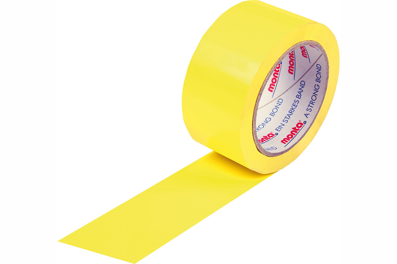 PVC-Klebeband, 50 mm breit x 66 lfm, Stärke 55 µ, gelb, monta Coloursmart 150F