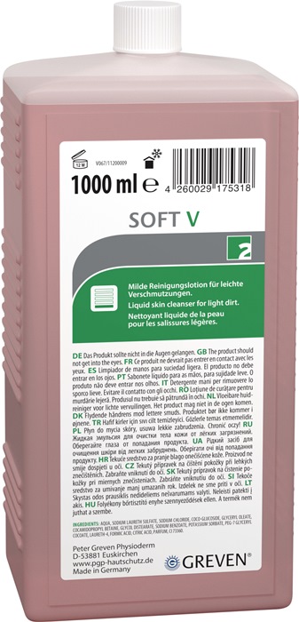 Hautreinigungslotion GREVEN® SOFT V 1l Flasche f.9000 473 400