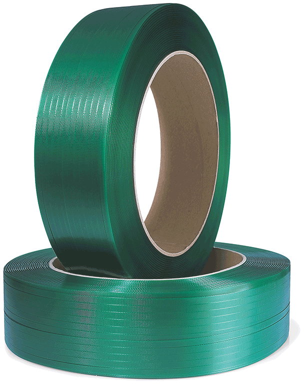 Polyesterband, extrastark, 12 mm breit x 2500 lfm, grün, 0,70 mm Stärke