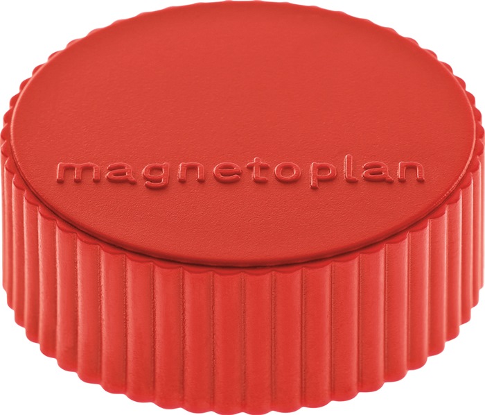 Magnet Super D.34mm rot MAGNETOPLAN - Inhalt 10 Stück