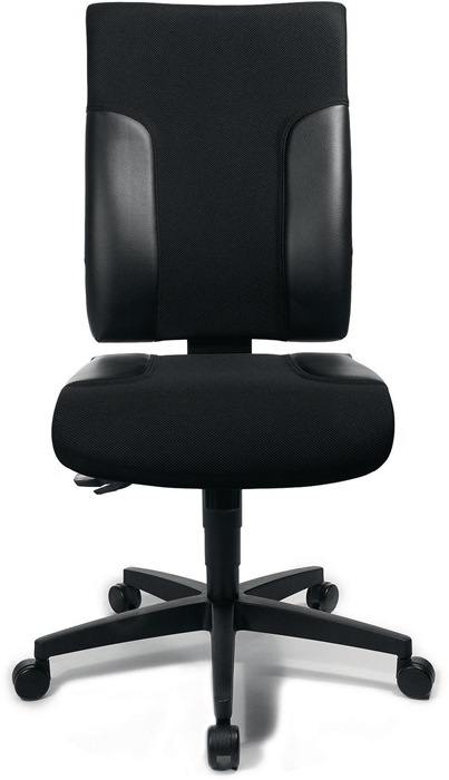 Bürodrehstuhl m.Synchrontechnik schwarz/schwarz 420-540mm o.Armlehnen Trgf.110kg