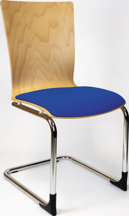 Schwingstuhl m.Sitzpolster Modell 2 enzianblau