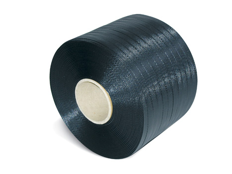 PP-Umreifungsband Kleinrolle, 12,7 mm breit x 600 lfm, 0,65 mm Stärke, schwarz