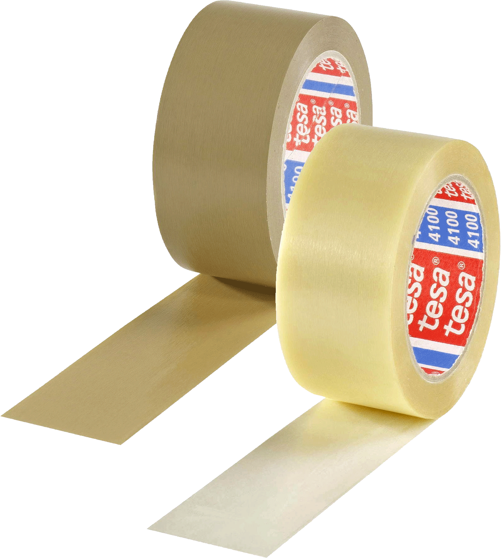 tesa 4100, PVC-Packband, geprägt, transparent