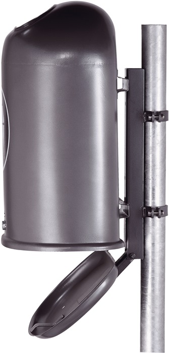 Abfallbehälter H590xB425xT330mm 45l anthrazit-eisenglimmer,DB 703 RENNER