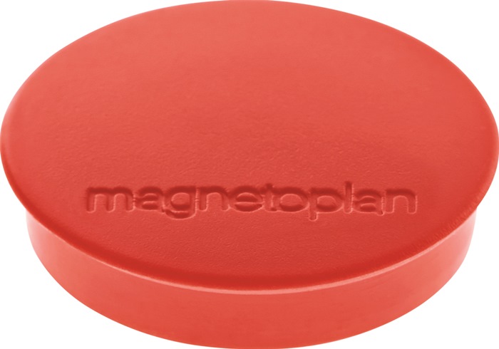 Magnet Basic D.30mm rot MAGNETOPLAN - Inhalt 10 Stück
