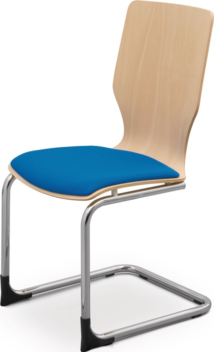 Schwingstuhl m.Sitzpolster Modell 1 enzianblau