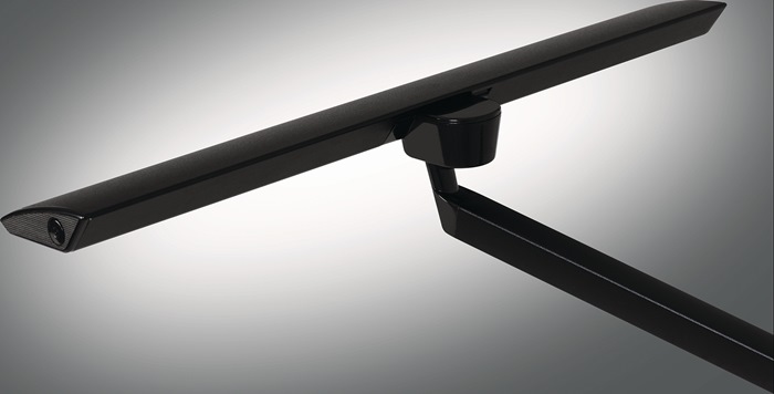 Schreibtischleuchte LED Zirkon Aluminium,ABS,Eisen,PC schwarz H.820mm m.Klemme