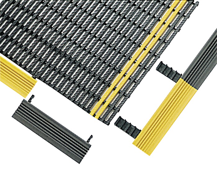 Kantenprofil Breitseite S.12,5mm schwarz/gelb PVC