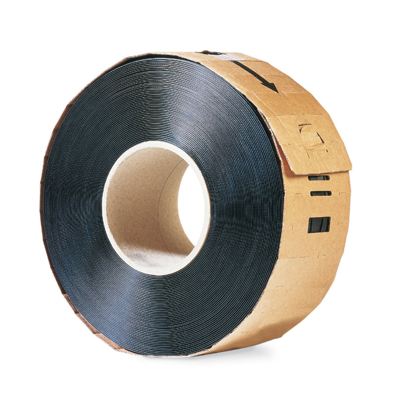 PP-Band für Umreifungsmaschinen, 12mm x 3000 lfm., Stärke: 63 µ, Farbe: schwarz