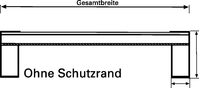 Verladeschiene Alu.L.1620mm o.Rand Trgf.2630kg/Paar Fahrrinnenbreite 245mm ALTEC