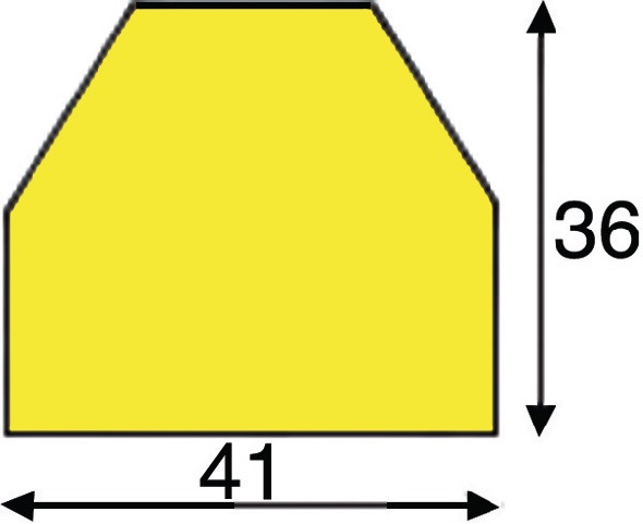 Flächenschutz rot-weiß 1000mm PUR-Schaum Typ CC