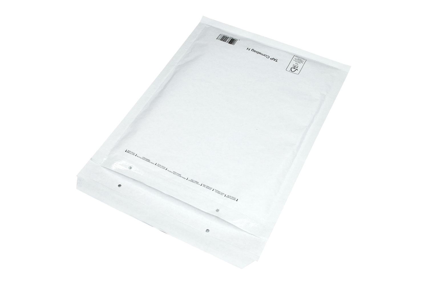 Luftpolster-Versandtasche, 260 x 360mm, weiß, DIN B4, mit Selbstklebeverschluss